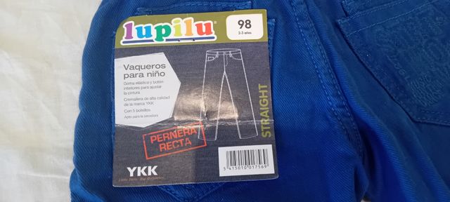 Dos vaqueros infantiles Lupilu 1'5 a 3 años