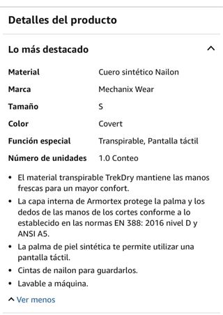 Guantes Mechanix Wear S