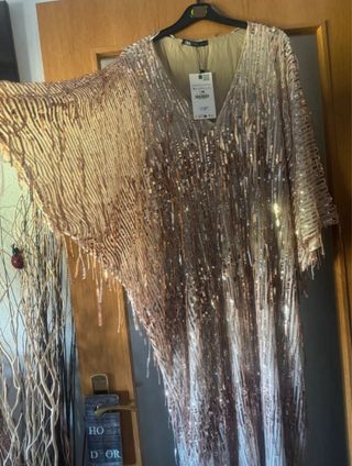 Vestido Zara lentejuelas