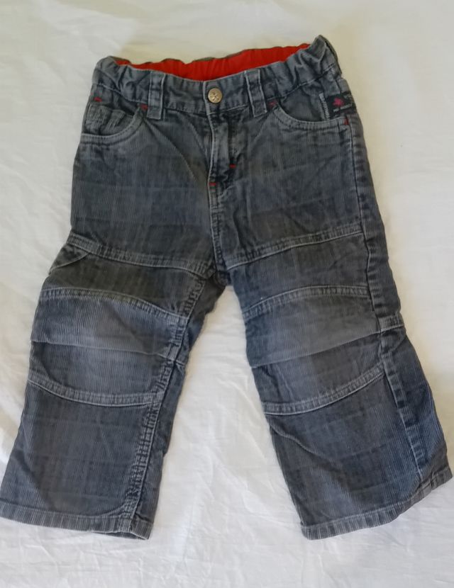 Pantalón pana infantil - Gris oscuro