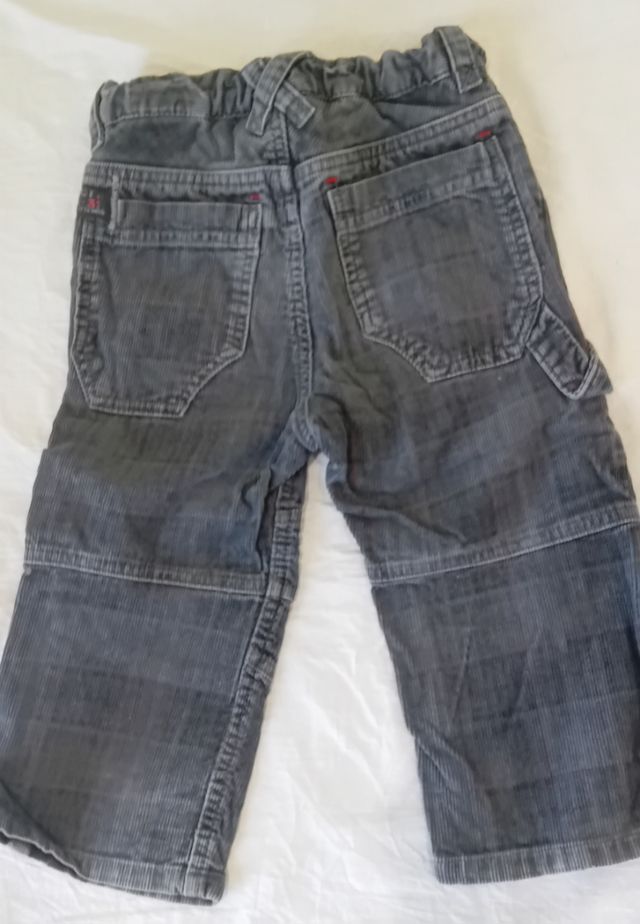 Pantalón pana infantil - Gris oscuro