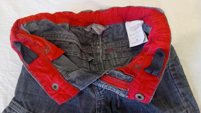 Pantalón pana infantil - Gris oscuro