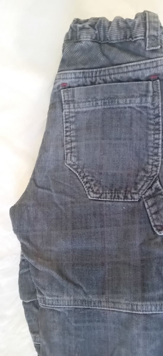 Pantalón pana infantil - Gris oscuro