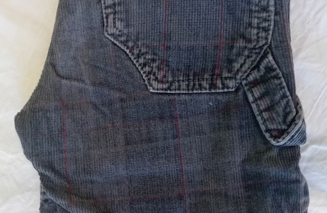 Pantalón pana infantil - Gris oscuro