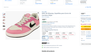 Nike SB Alleyoop Rosa Talla 42.5 Nuevas Skateboard