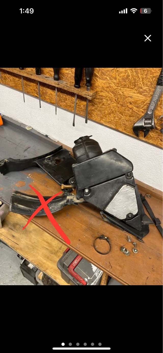 Caja filtro aire DT125 + soporte bateria