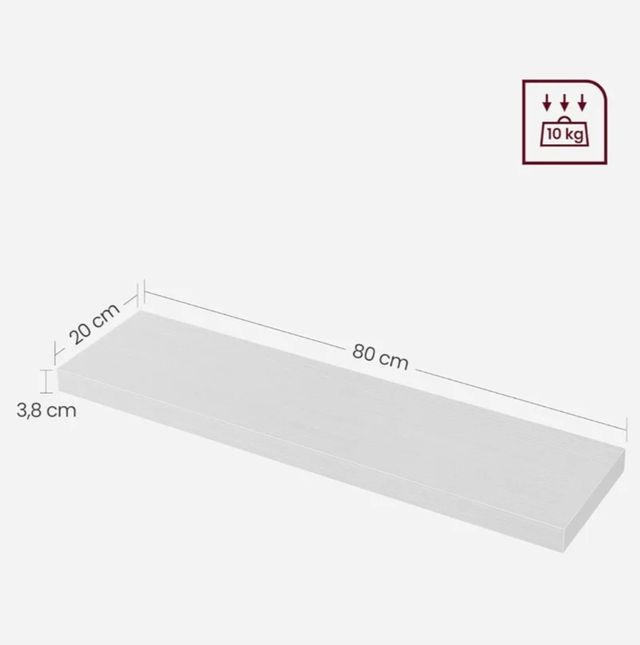 Balda blanca Ikea 110x26cm perfecto estado