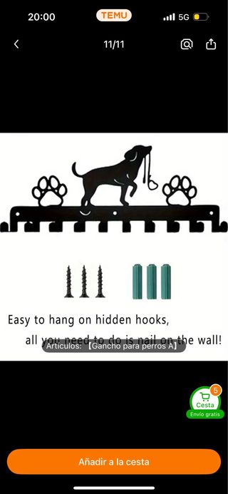 Perchero Llaves - 10x26cm