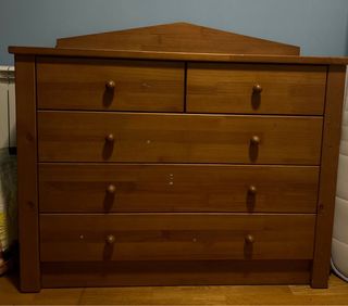 Cajonera madera maciza 5 cajones