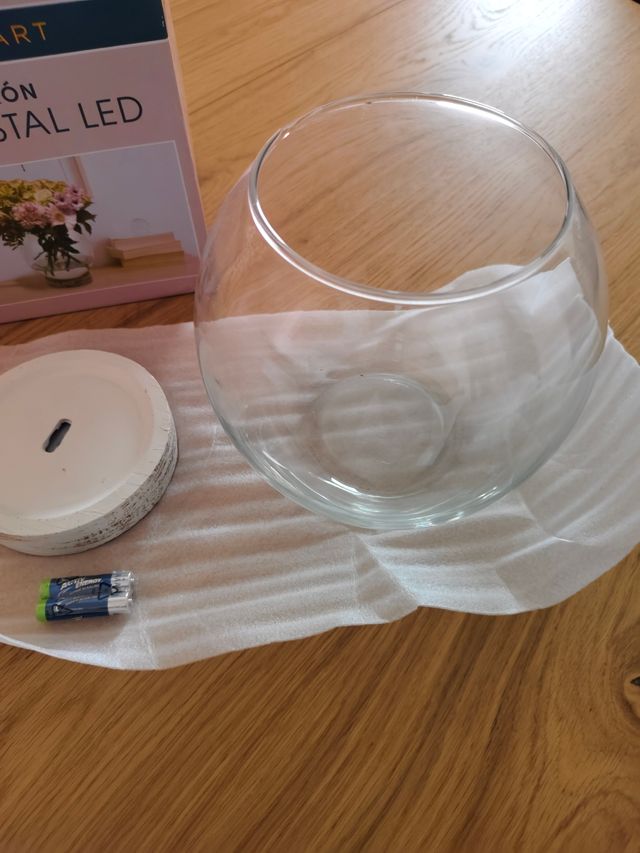 Jarrón de cristal LED Living Art