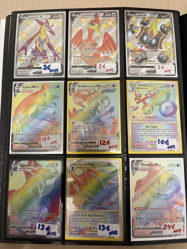 CARTA POKEMON VARIAS COLECCIONES PRECIO EN LA FOTO
