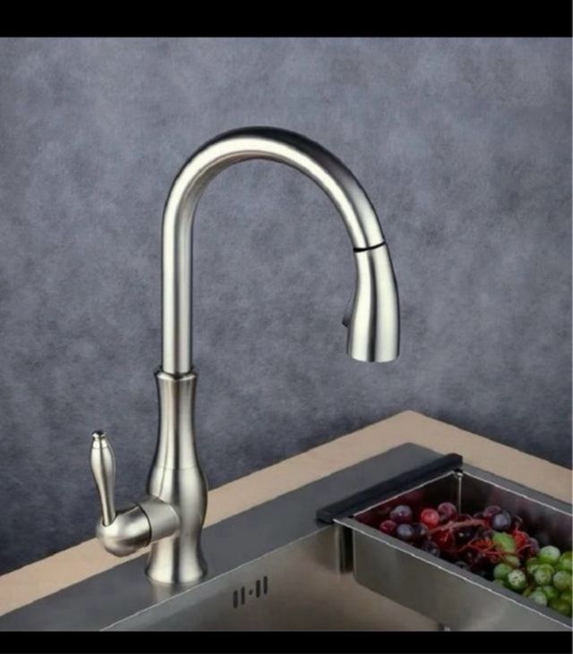 Grifo cocina acero inoxidable