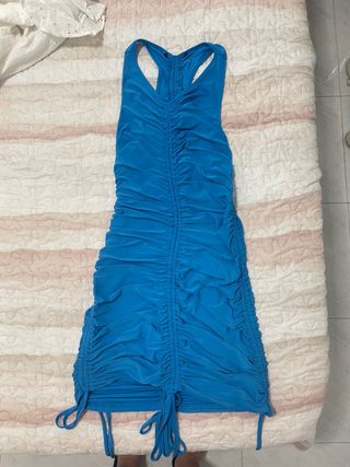 Vestido Ajustado Forever 21 Azul
