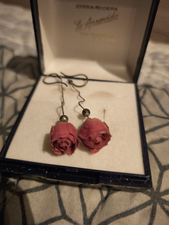 Pendientes La Apreciada rosas