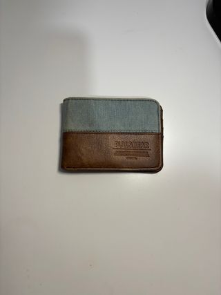 Cartera Pull&Bear - Azul y marrón