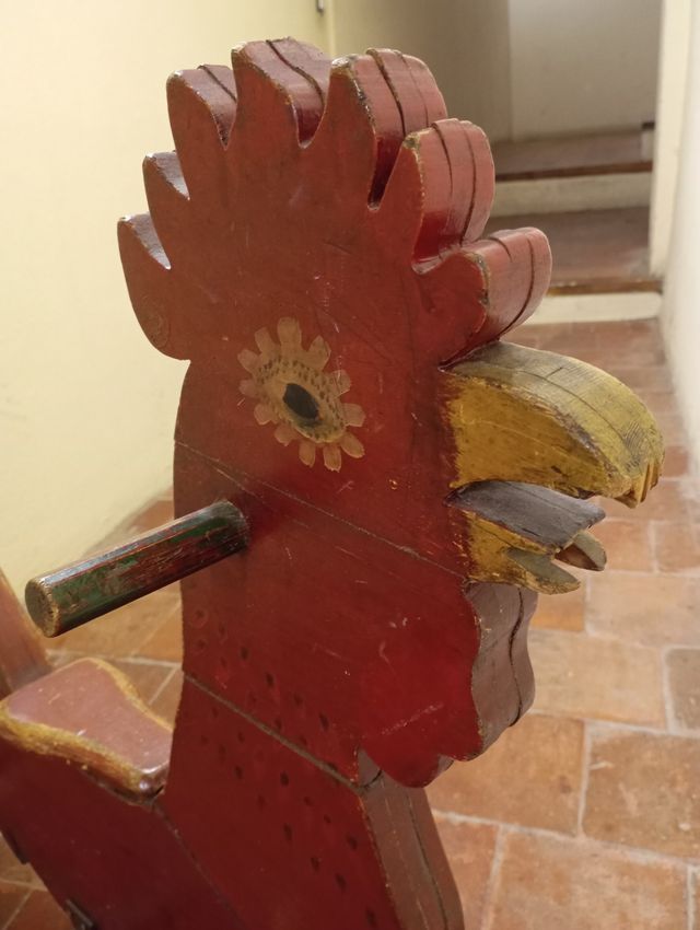 Balancín Gallo Madera Vintage