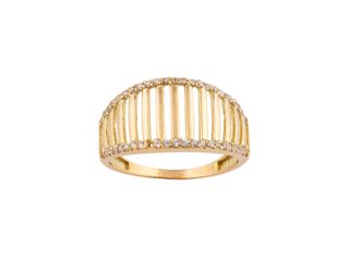 anillo oro 18k con piedra con circonita