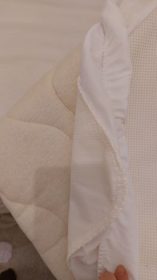 Minicuna blanca+colchón Ecus Kids