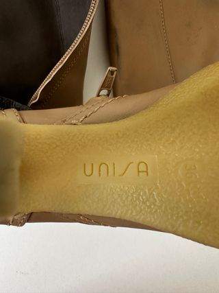 Botas altas beige - Piel - Talla 36