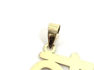 colgante oro 18k con piedra con circonita