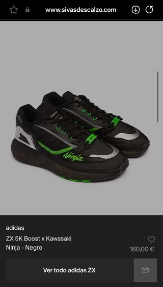 Zapatillas Adidas zx 5k x Kawasaki