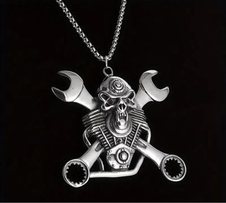 Colgante Calavera Motocicleta