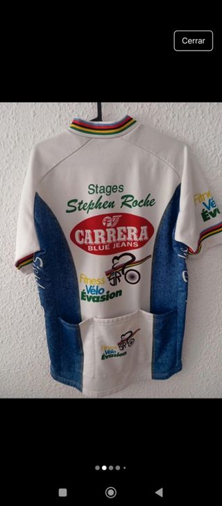 Maillot ciclismo vintage Carrera Stephen Roche