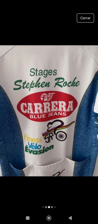 Maillot ciclismo vintage Carrera Stephen Roche