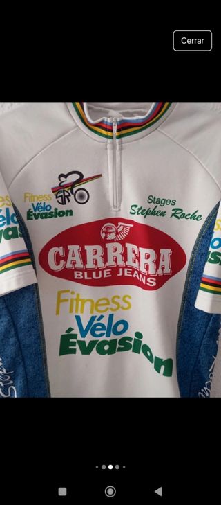Maillot ciclismo vintage Carrera Stephen Roche