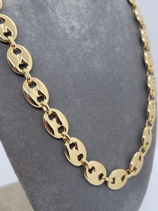 Cadena calabrotes oro chapado