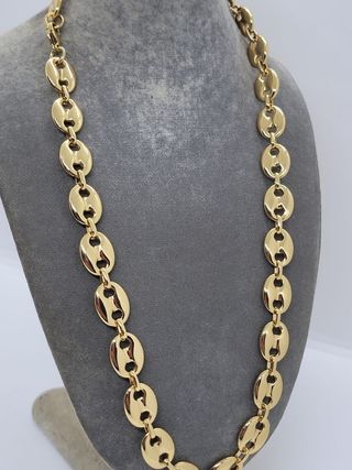Cadena calabrotes oro chapado