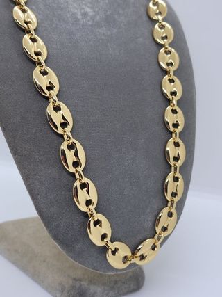 Cadena calabrotes oro chapado