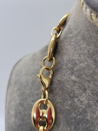 Cadena calabrotes oro chapado