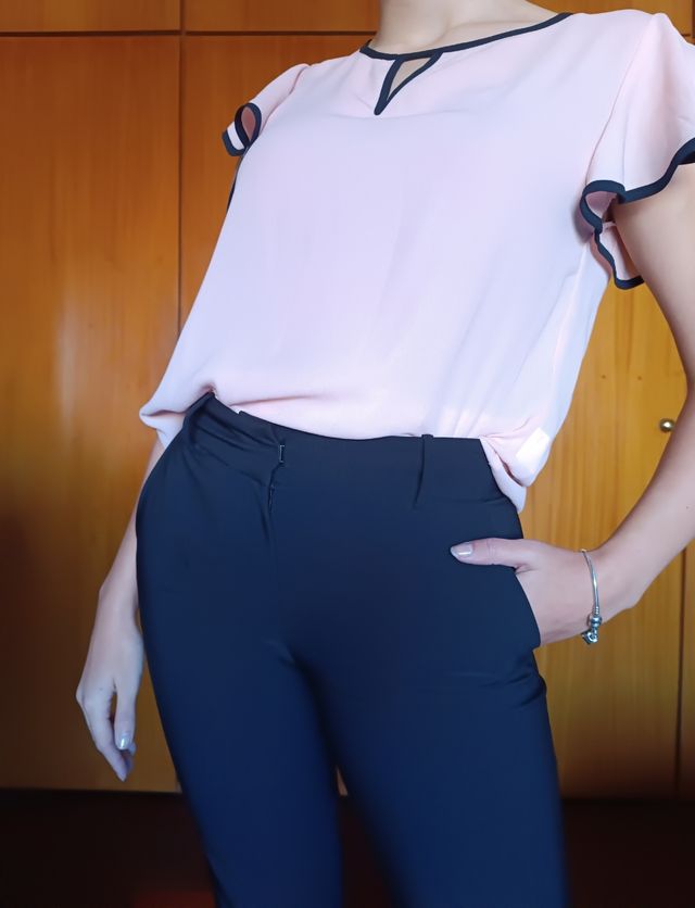 Blusa Rosa Shein - Tamanho M