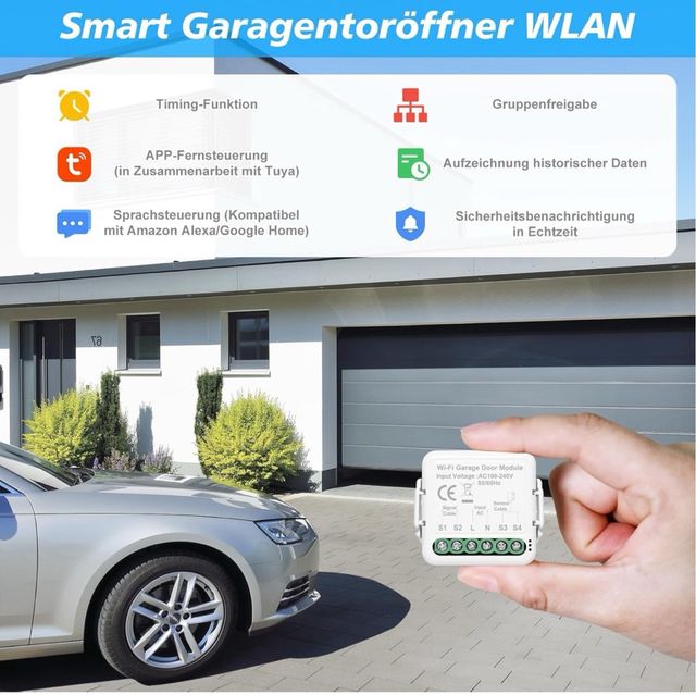 Módulo WiFi puerta garaje inteligente