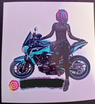 Pegatinas/stickers moteras personalizadas