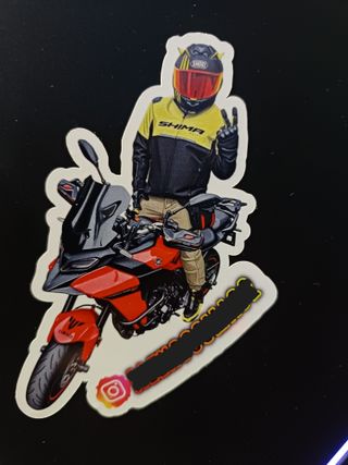 Pegatinas/stickers moteras personalizadas