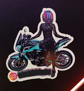 Pegatinas/stickers moteras personalizadas
