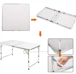 Mesa plegable portátil camping para 4 personas