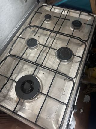 Cocina gas horno - tapa cristal