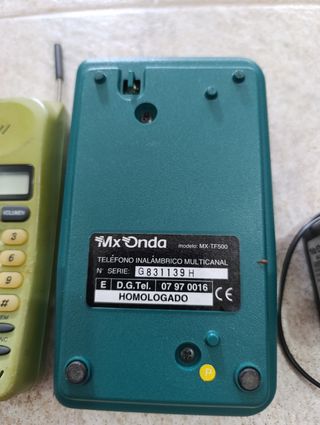Teléfono inalámbrico MxOnda verde