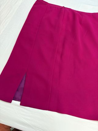 Traje chaqueta falda rosa