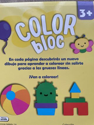 Libro para colorear con pegatinas