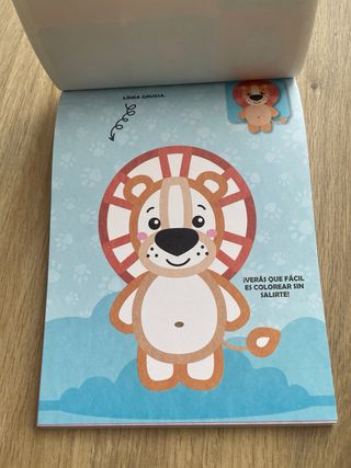 Libro para colorear con pegatinas