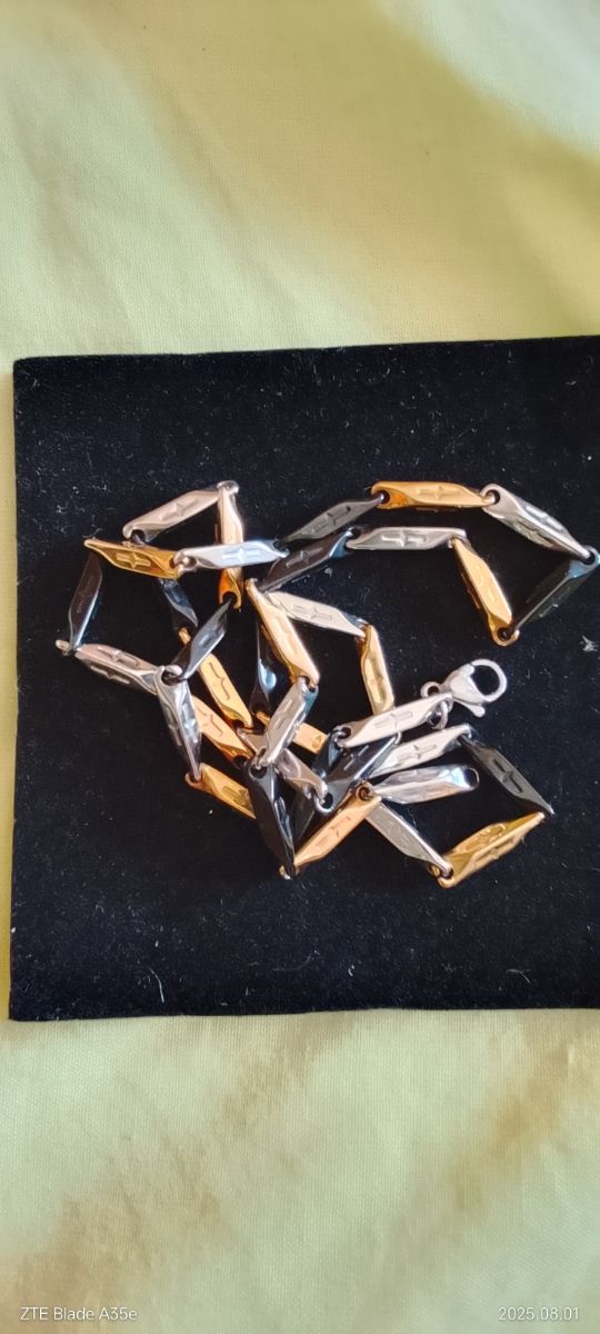 Collana uomo donna - oro nero