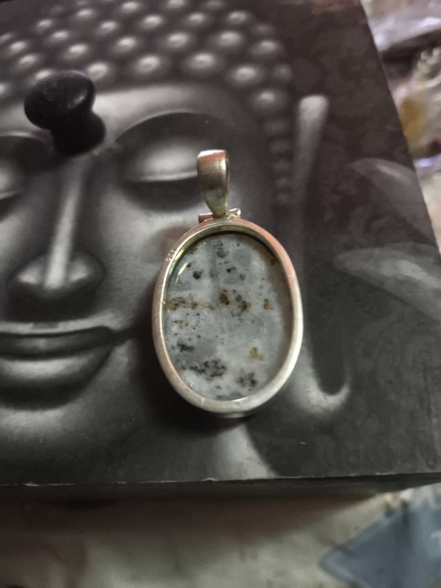 Colgante plata y piedra natural 