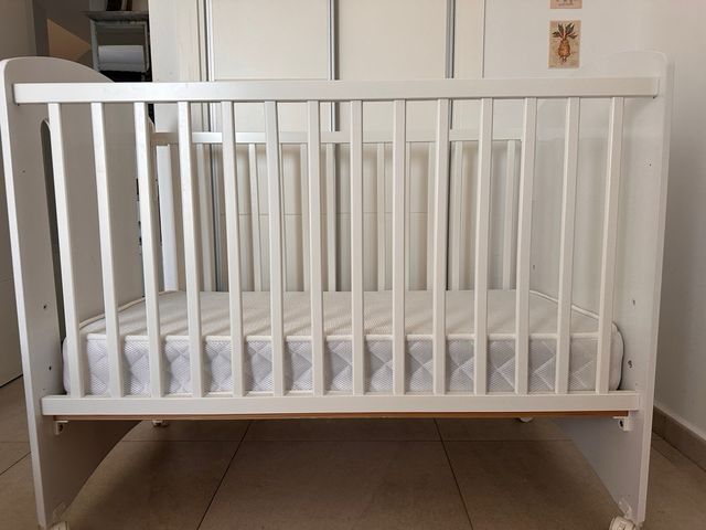 Cuna bebé Trama - Blanca