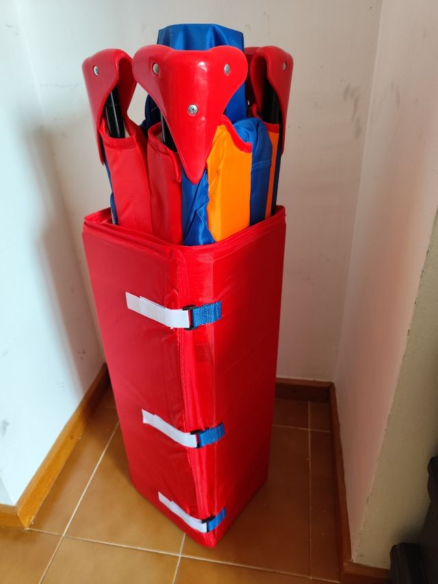 Cuna de viaje plegable First Step + colchón MS