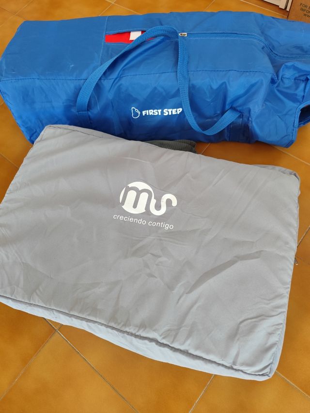 Cuna de viaje plegable First Step + colchón MS