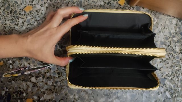 Portafoglio floreale multicolor